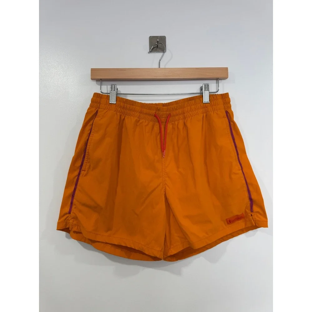 Cotopaxi Men Brinco Orange Swim Board Shorts Recycled Nylon Mesh Lined Medium